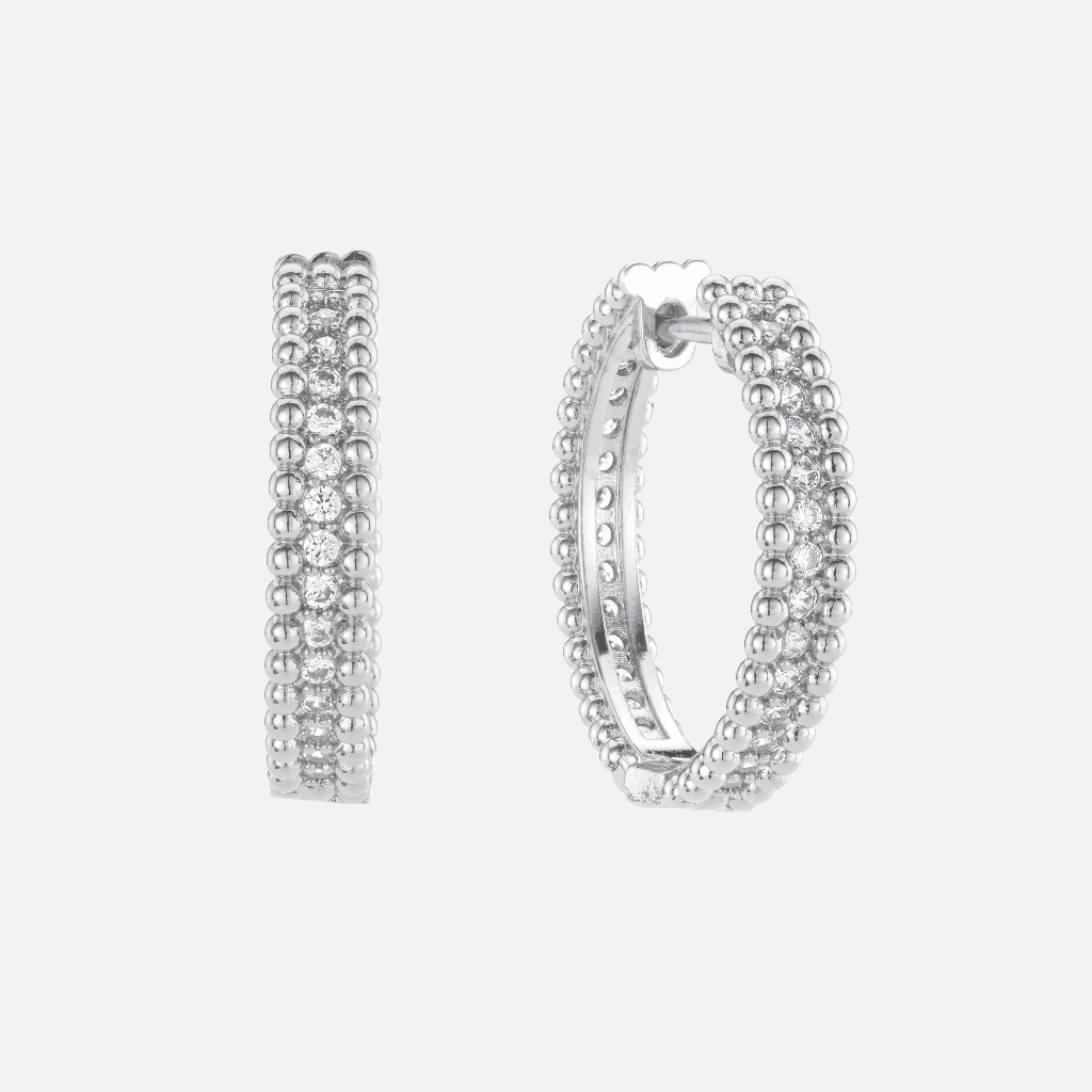 Circle Diamond Earrings