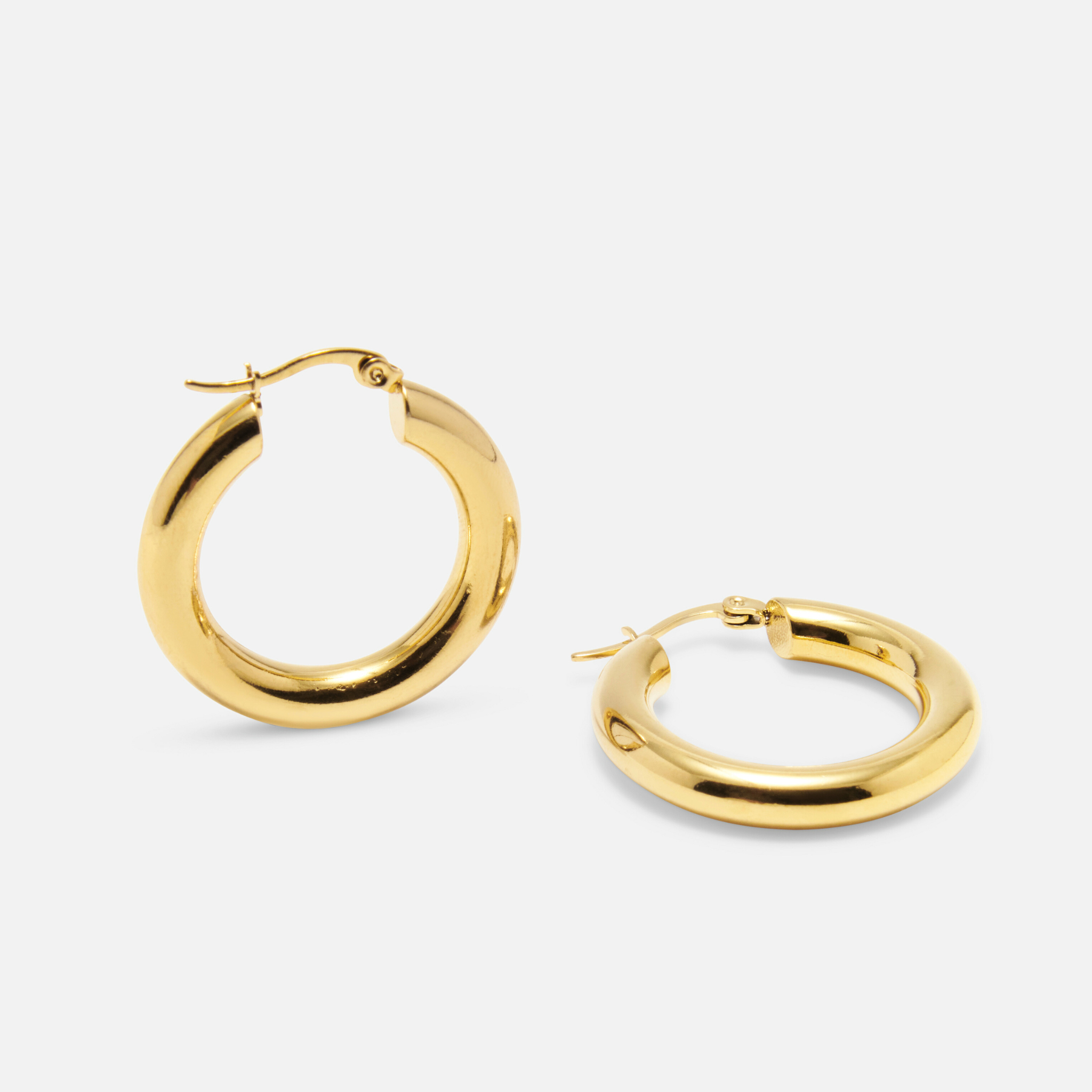 Bold Tube Hoop Earrings