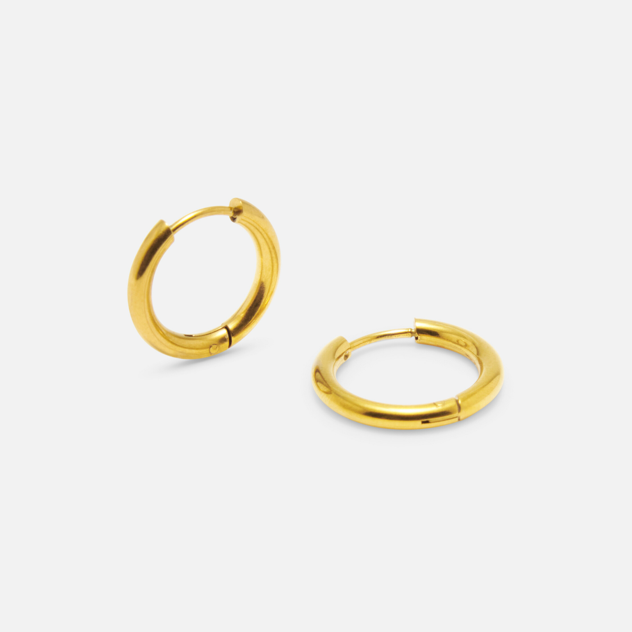 Golden Tube Earrings