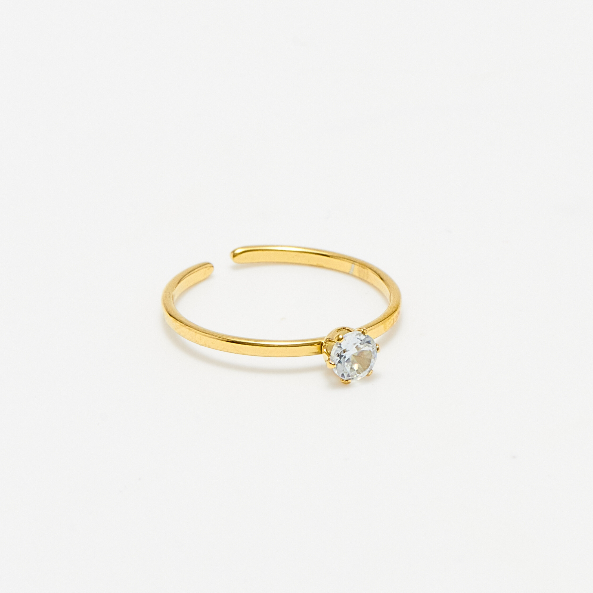 Golden Diamond Ring