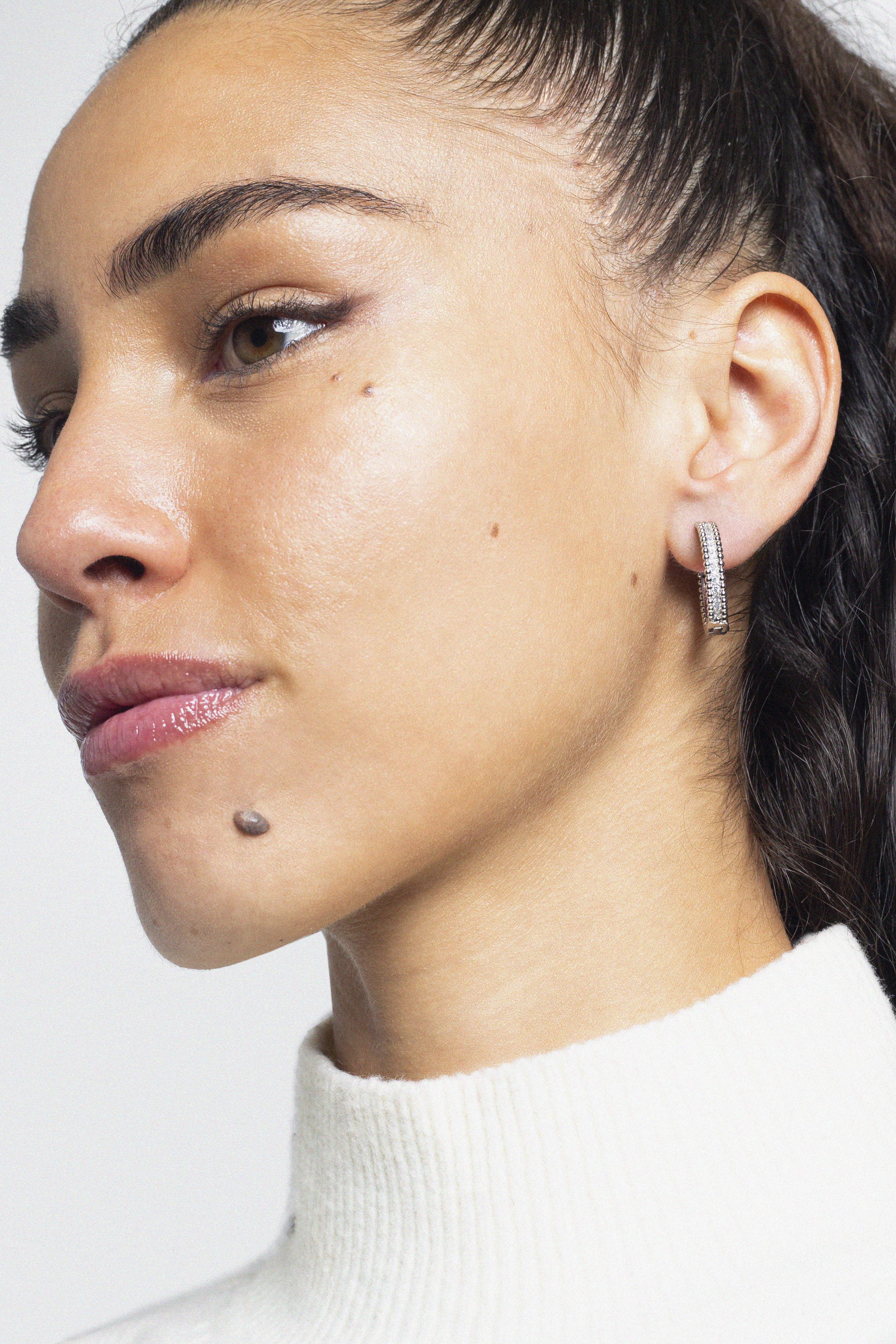 Circle Diamond Earrings