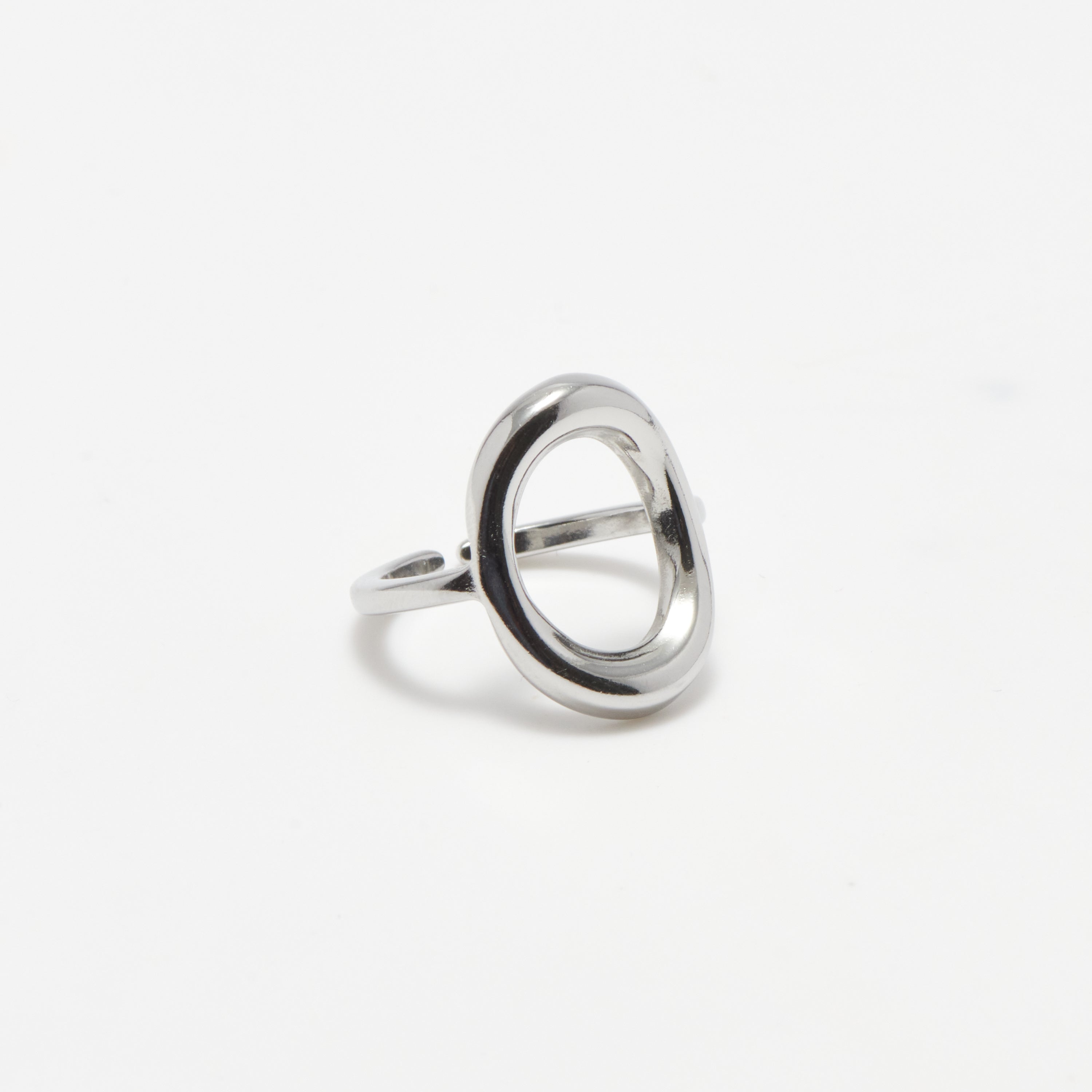 Silver Oval Ring