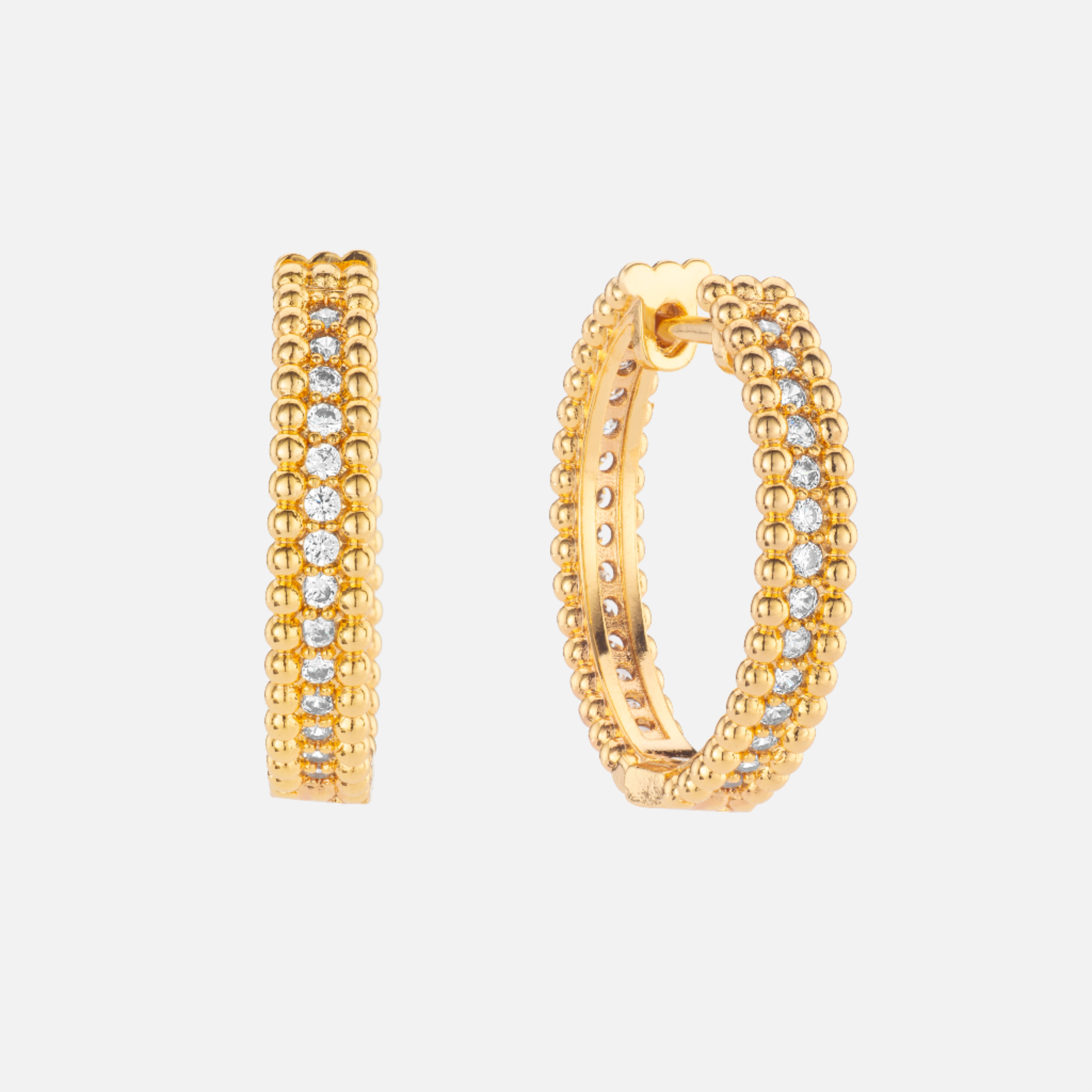 Circle Diamond Earrings