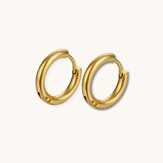 Golden Tube Earrings